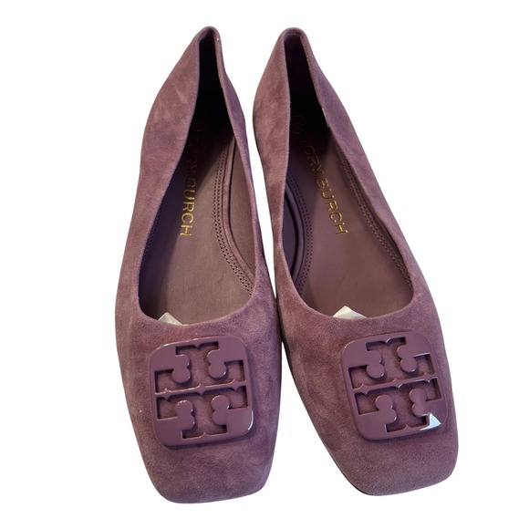 Tory Burch Georgia Square Toe Flats, polished, minimalist, elevated everyday - Picture 3 of 5